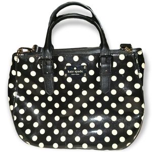 Kate Spade polka dot black crossbody bag